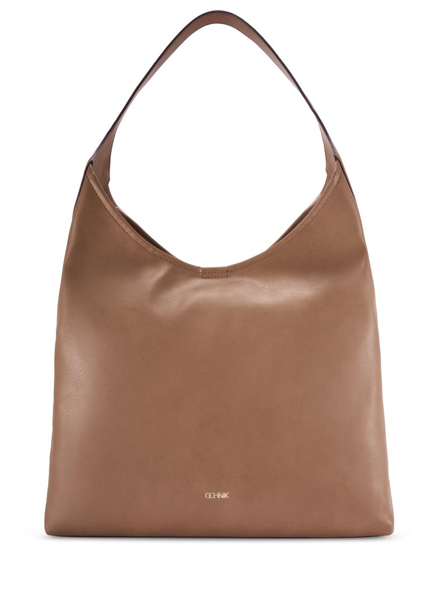 Large camel-colored women's handbag TOREC-1199-1D(W26)
