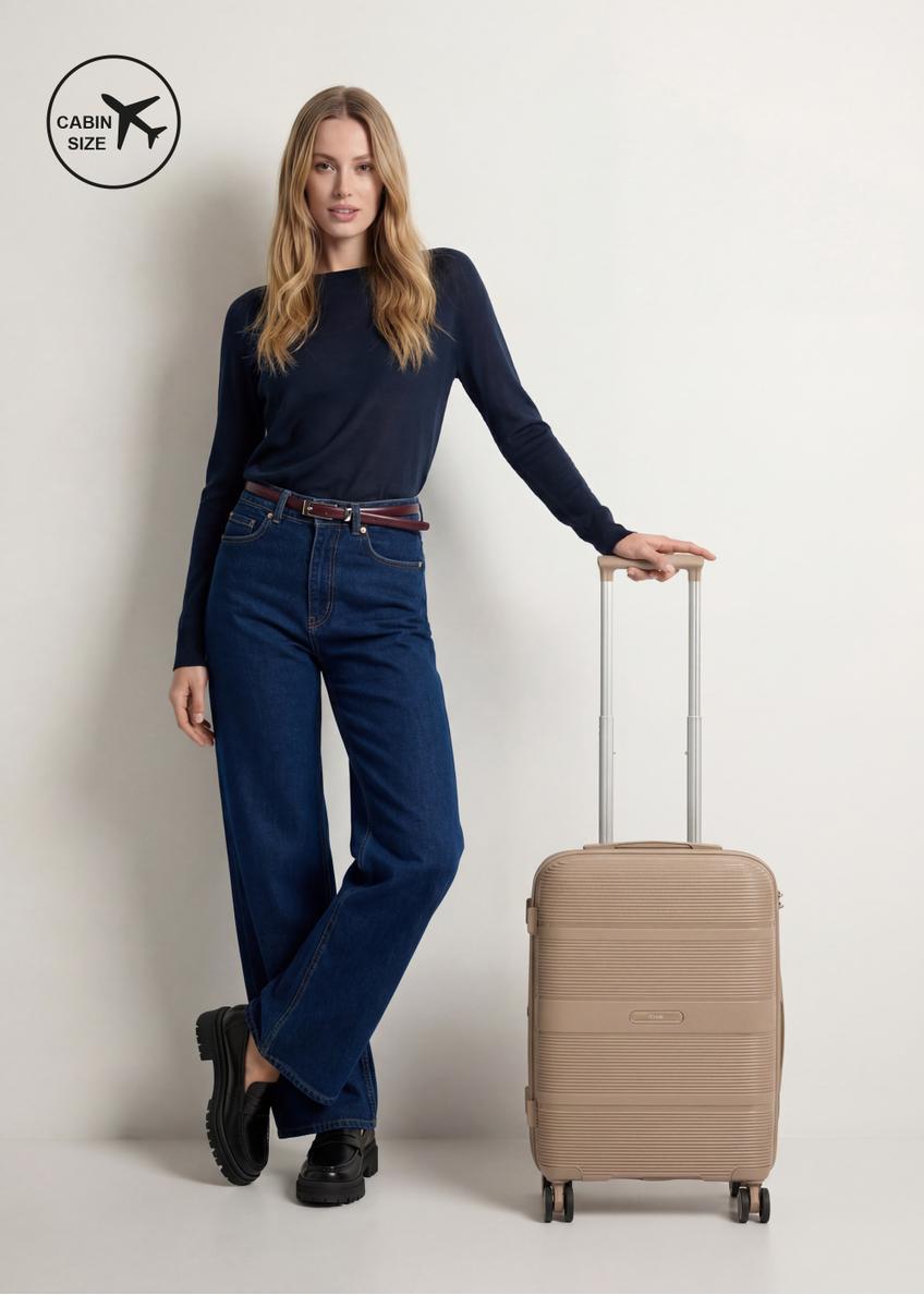 Small suitcase on wheels WALPP-0022-86-19(W25)