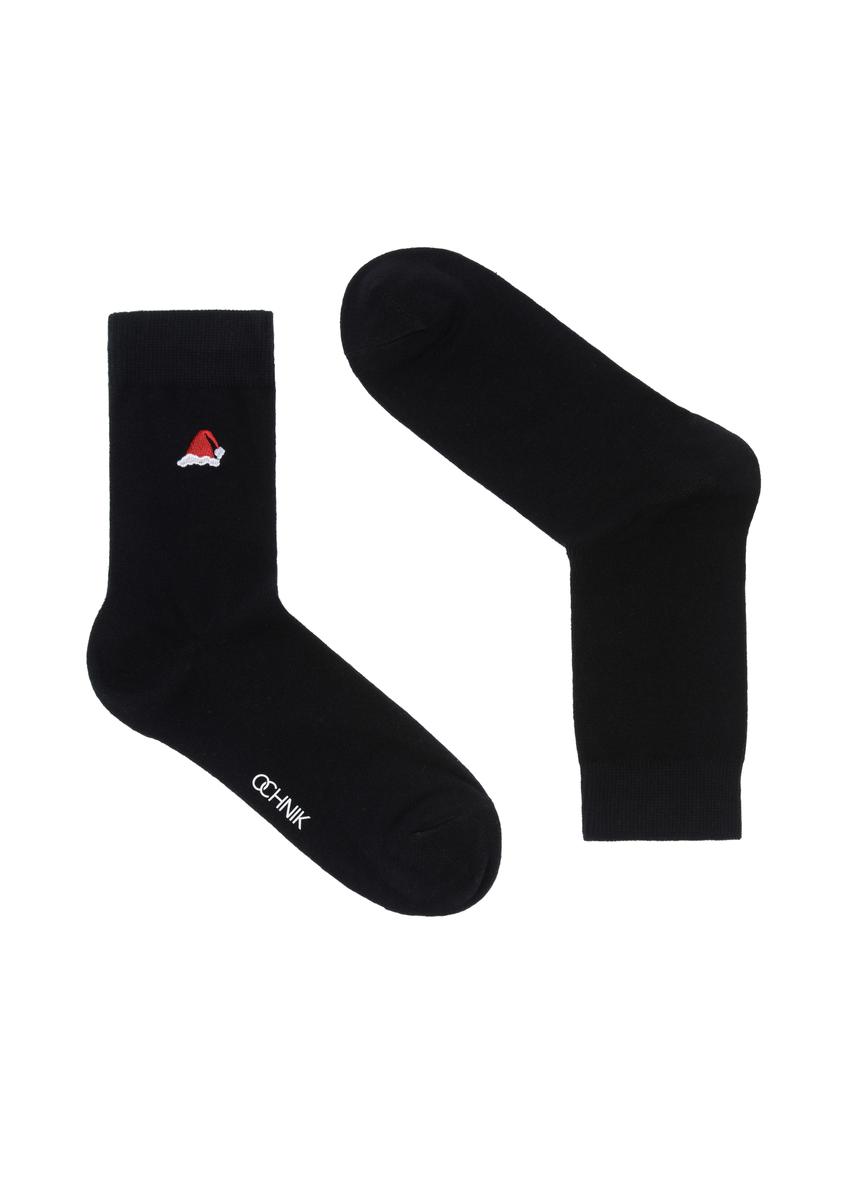 Navy blue men's socks SKAMT-0160-69(Z23)-01