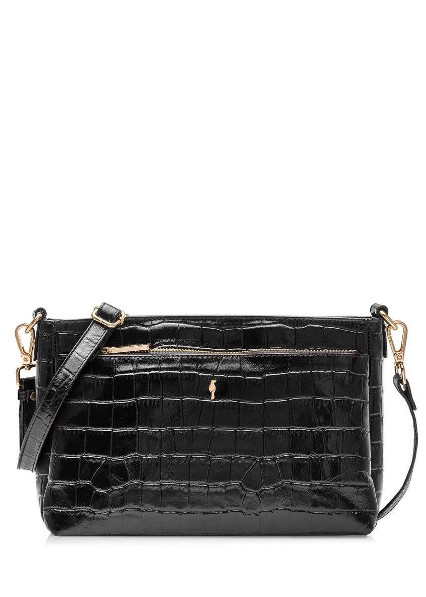 Women's leather messenger bag TORES-0940E-99(Z25), front product view on white background.