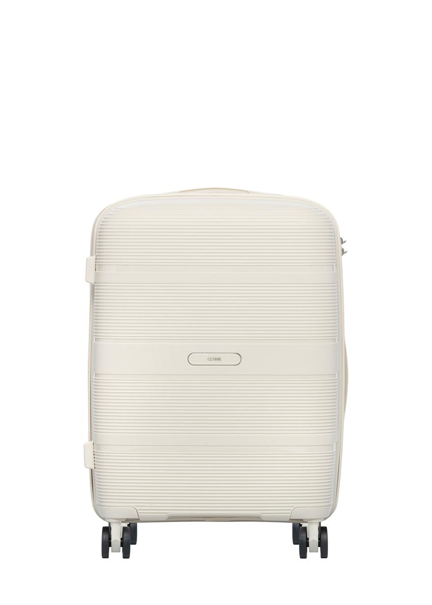 Small suitcase on wheels WALPP-0022-0C-19(W26), product view from the front on a white background.