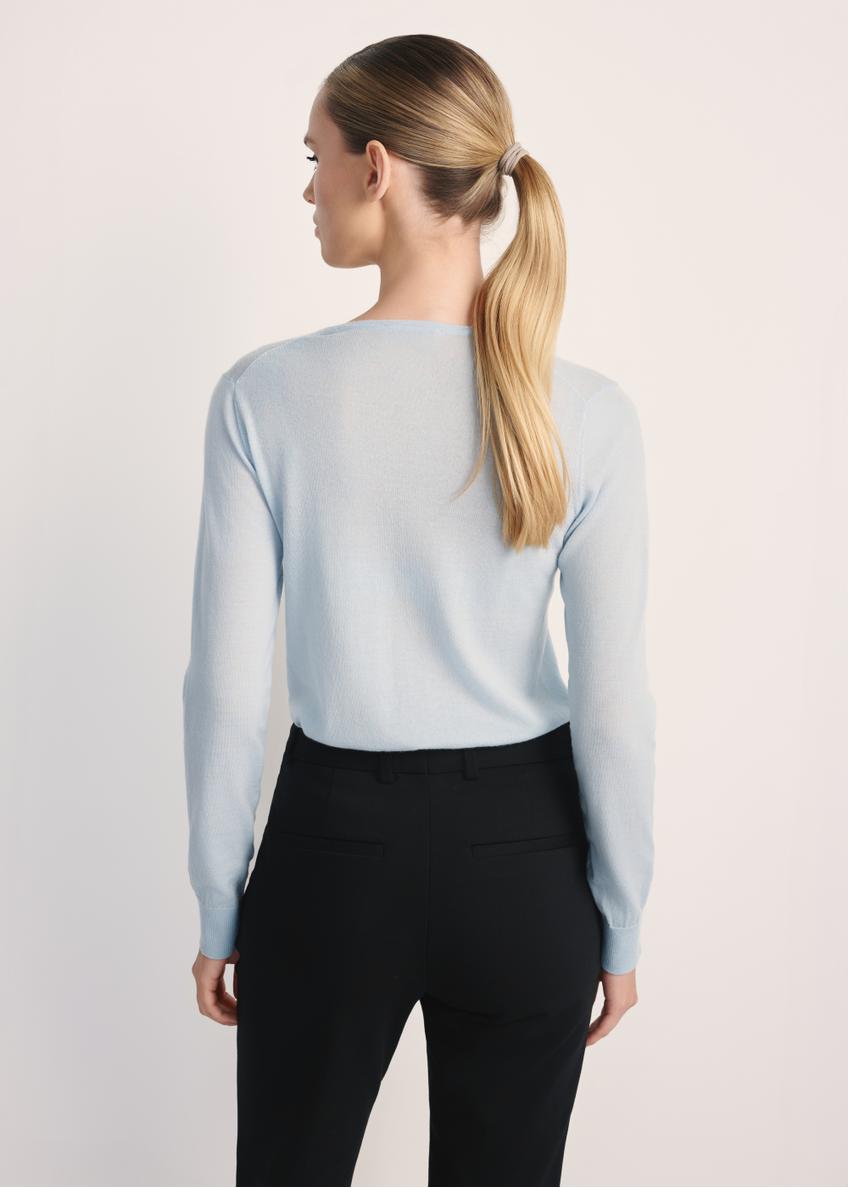 Blue women's sweater SWEDT-0250-62(Z25)