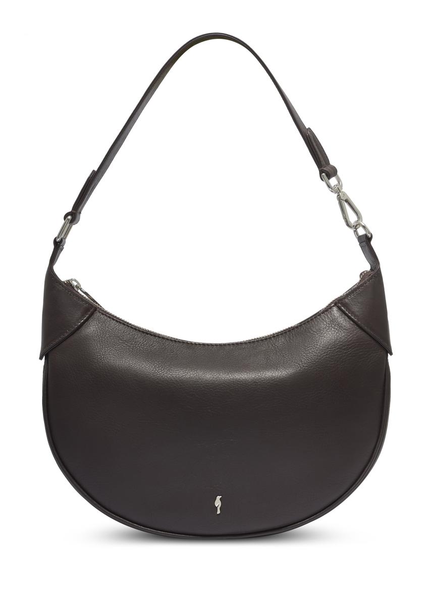Semi-circular brown women's shoulder bag TORES-1318-1H(Z26)