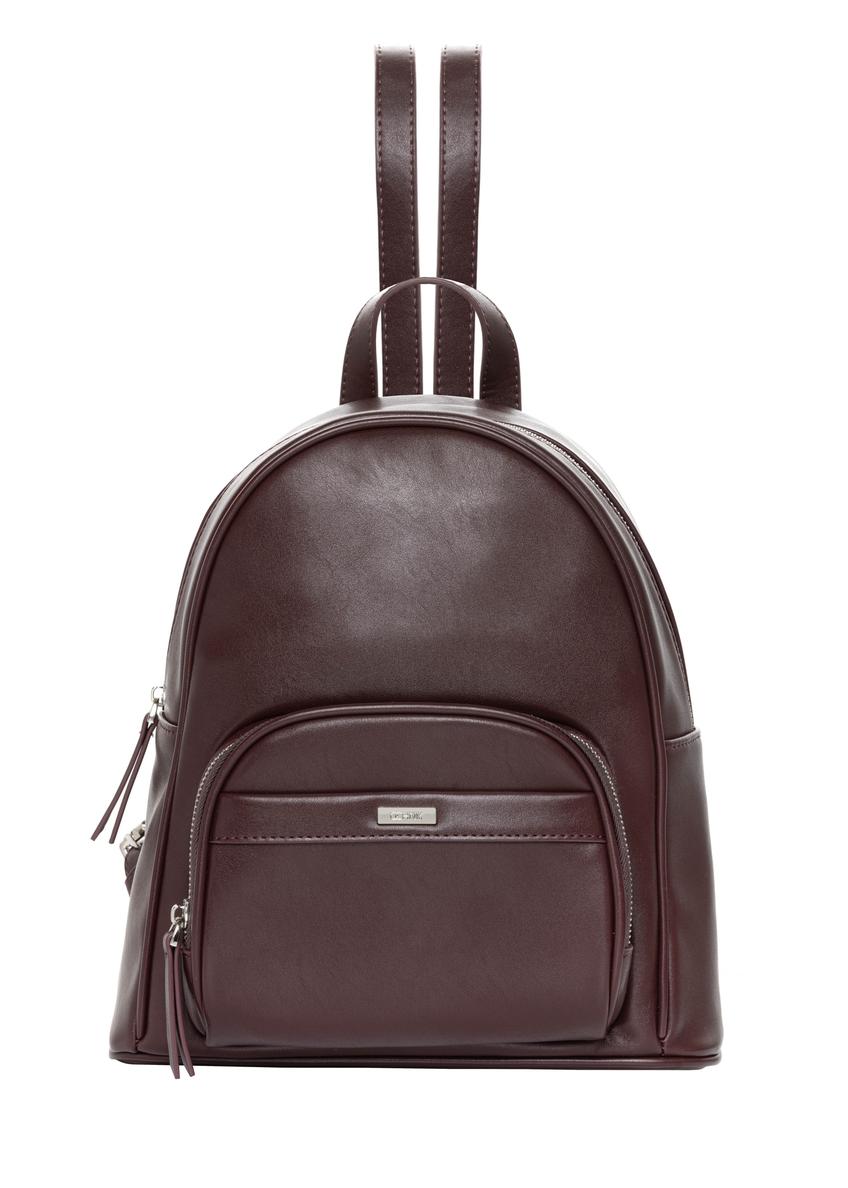 Burgundy women's backpack TOREC-1263-4D(Z26)