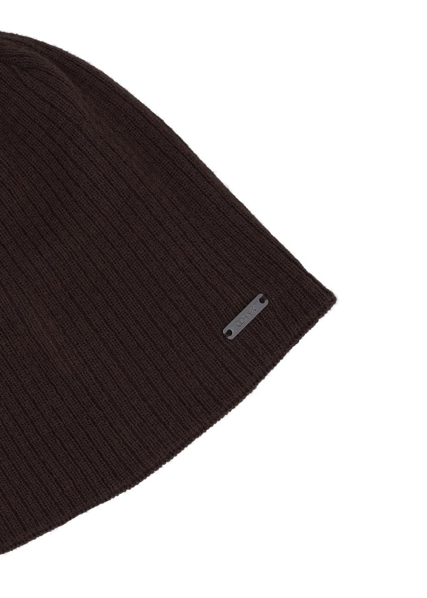 Brown men's winter hat CZAMT-0046A-1I(Z26)