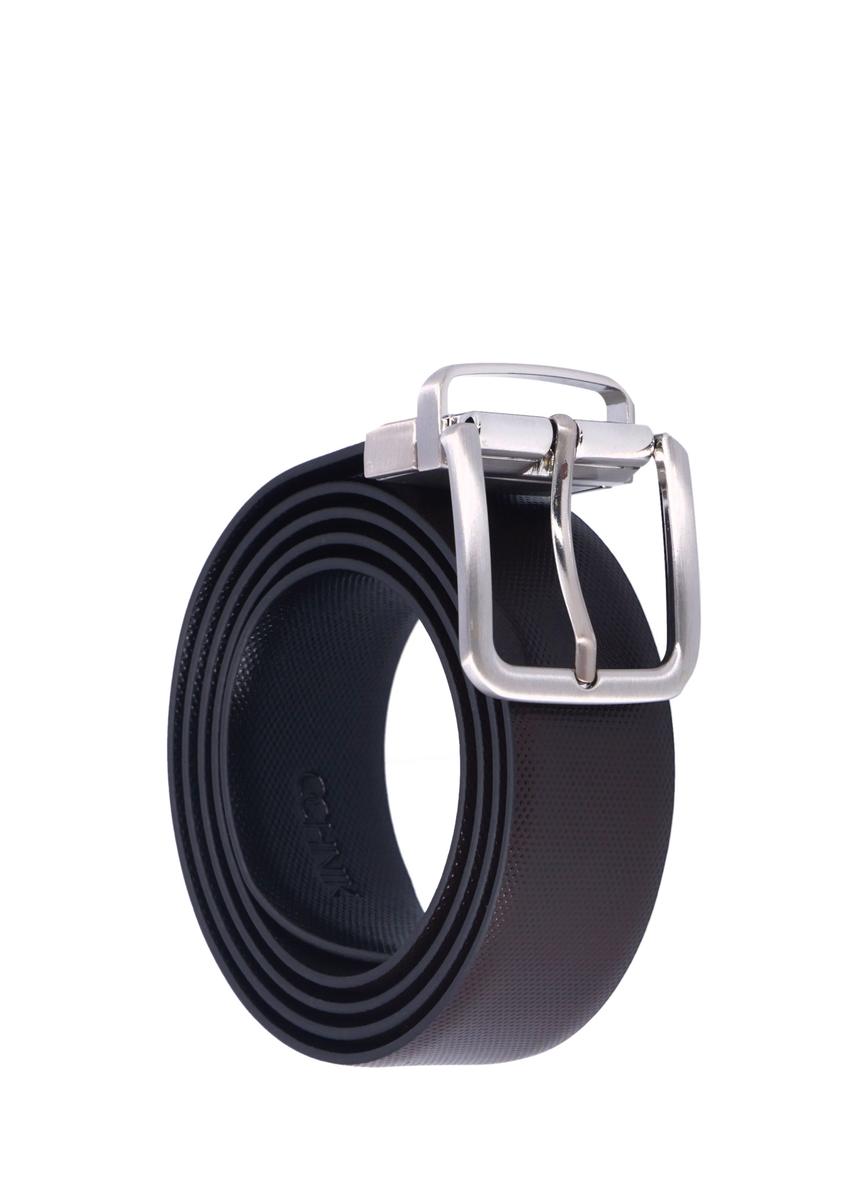 Men's double-sided leather belt PASMS-0285-9J(Z26)