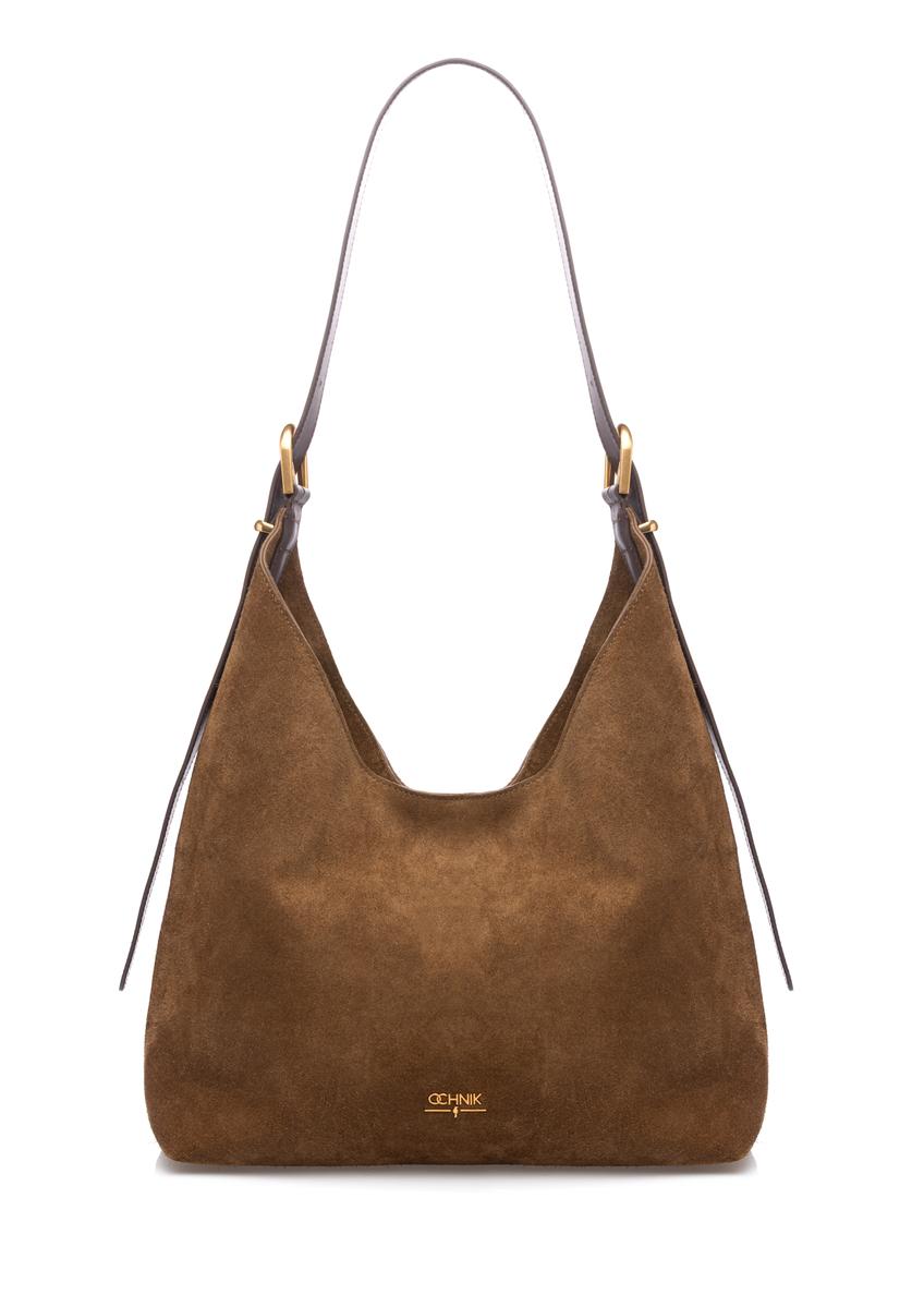 Brown leather women's handbag TORES-1302-1D(W26)