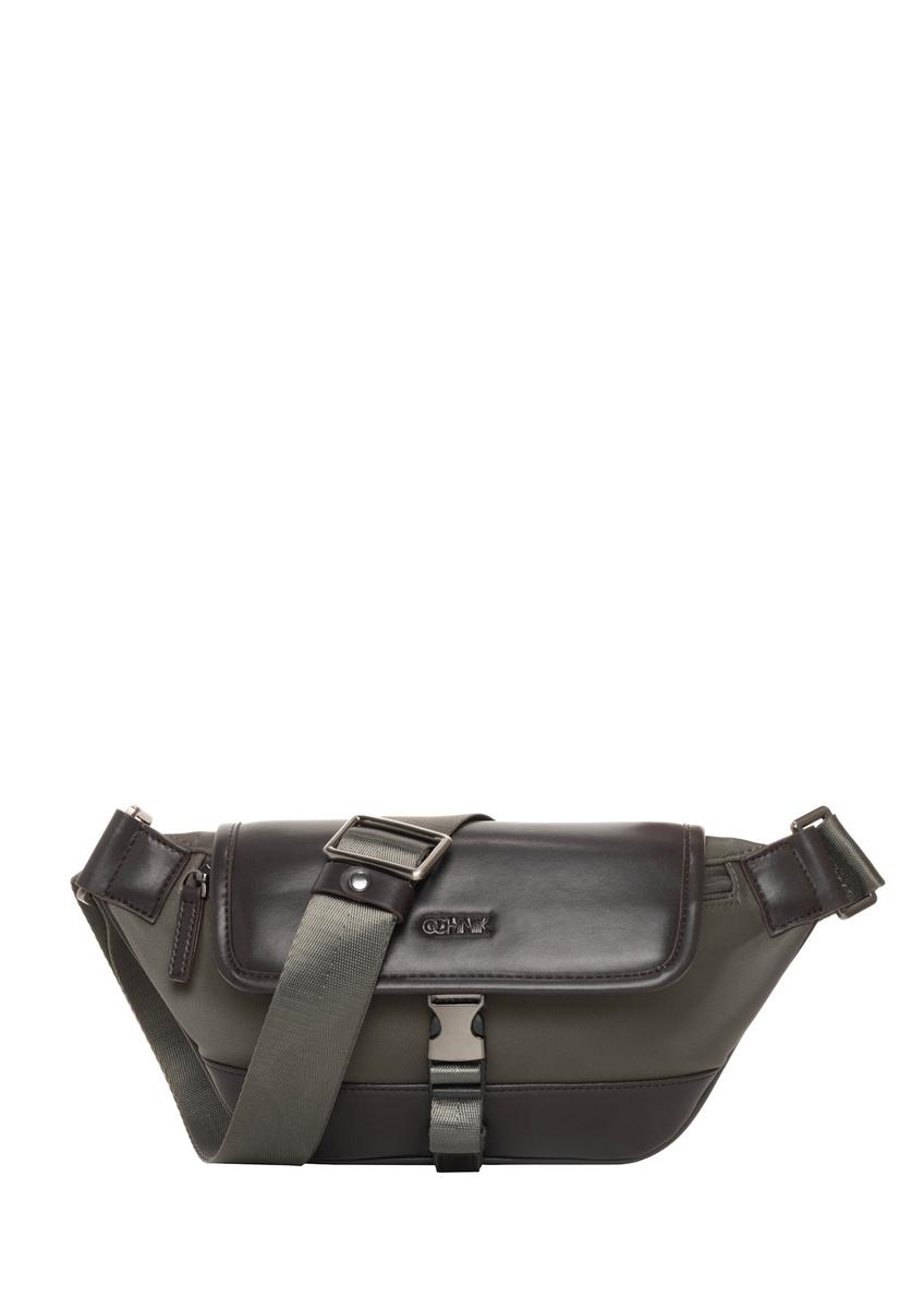 Men's khaki shoulder bag TORMN-0438-8B(Z26)