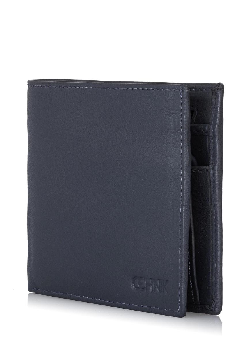 Men's graphite leather wallet PORMS-0544-95(Z23)