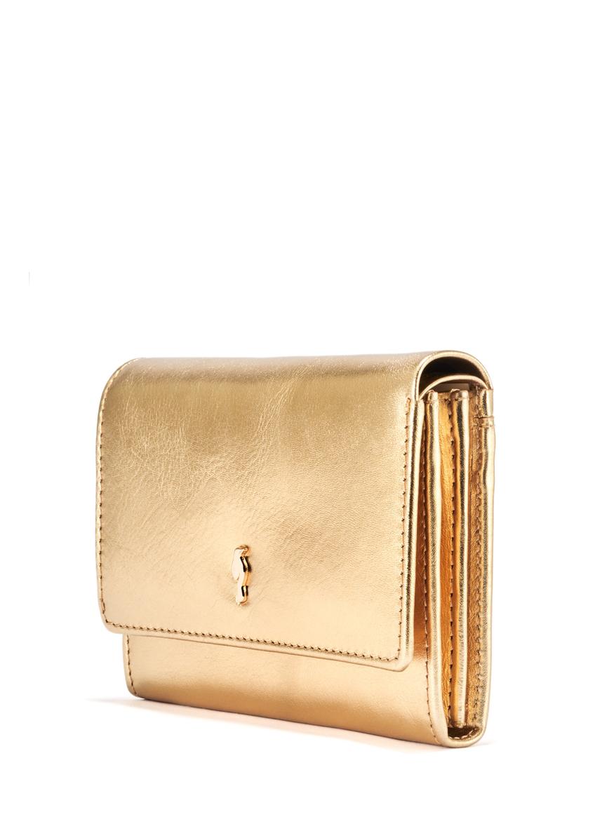 Gold leather women's wallet PORES-0959-28(W25)