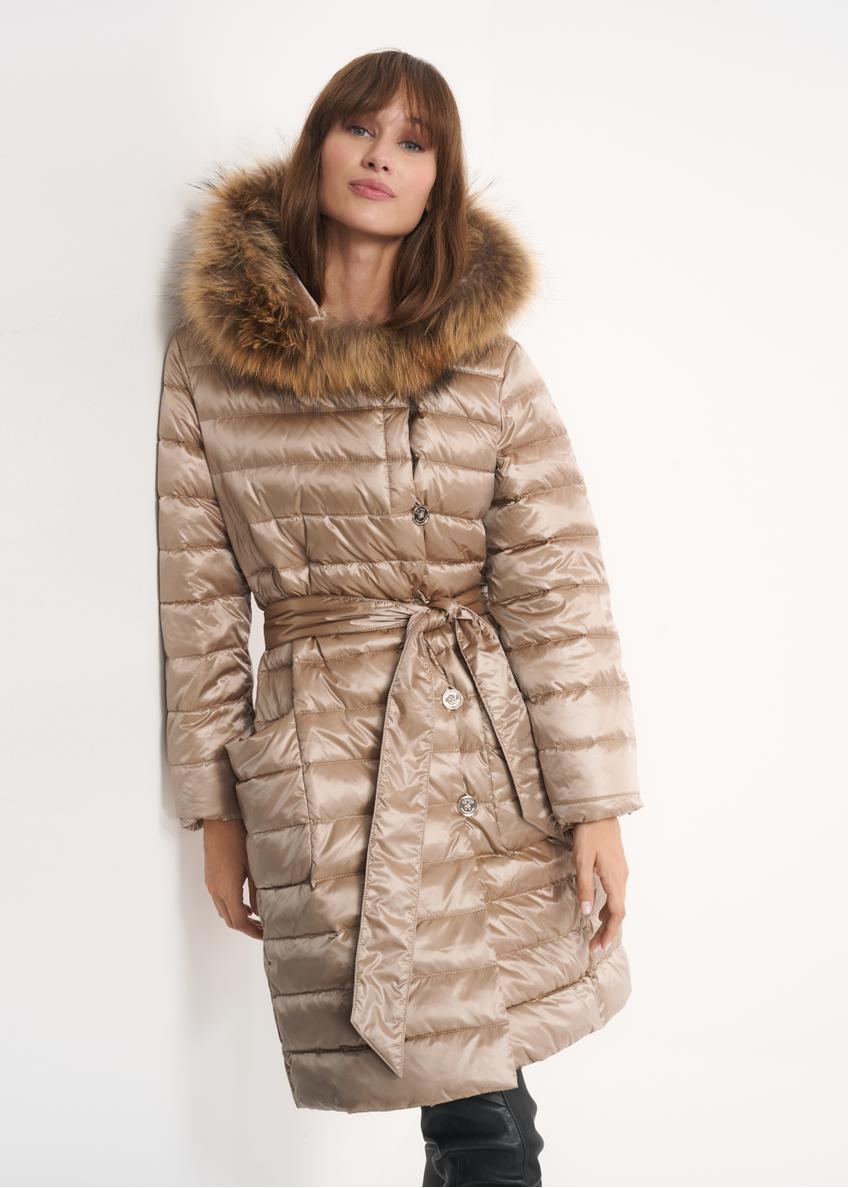 Women's down jacket with an envelope cut KURDT-0131-81(Z19)-01