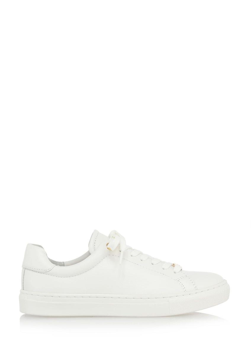 White leather women's sneakers BUTYD-1068-0B(W26)