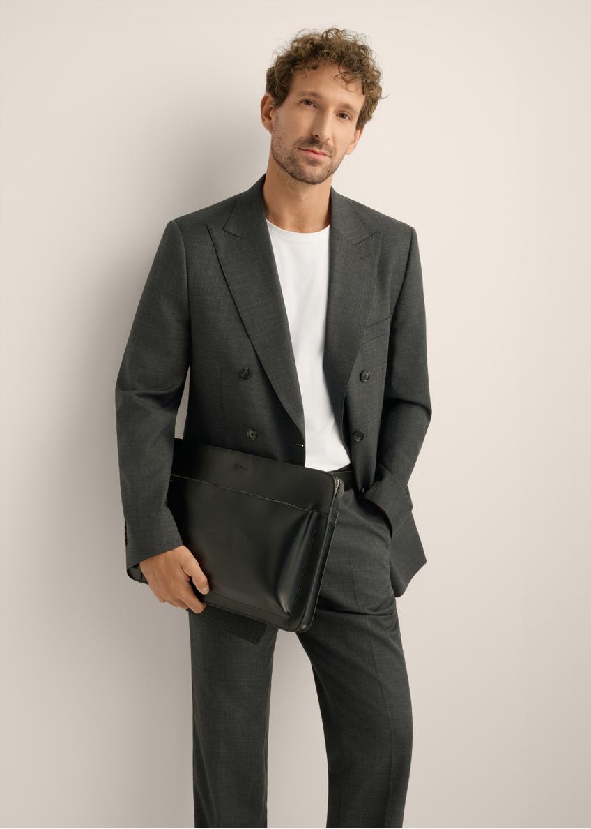 Black leather men's briefcase TORMS-0532-99(Z26)