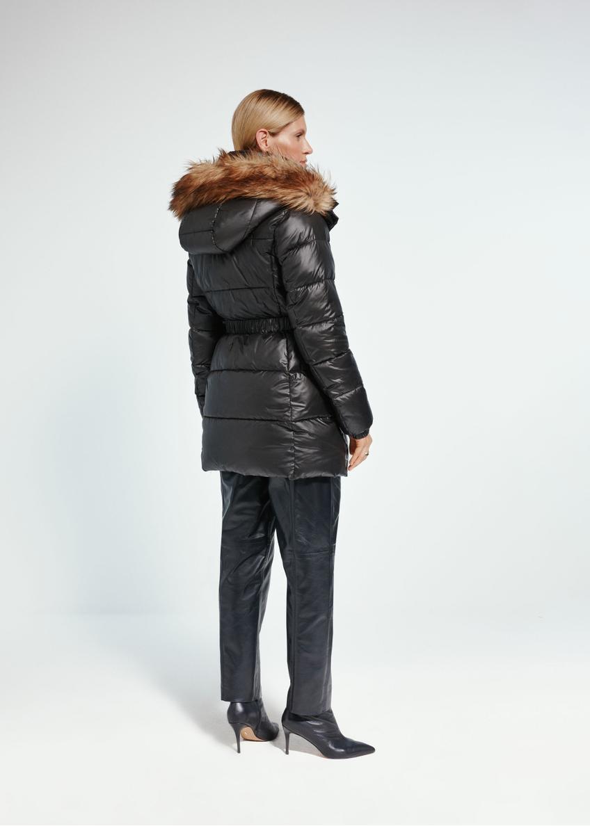 Black women's winter jacket KURDT-0540-99(Z24)