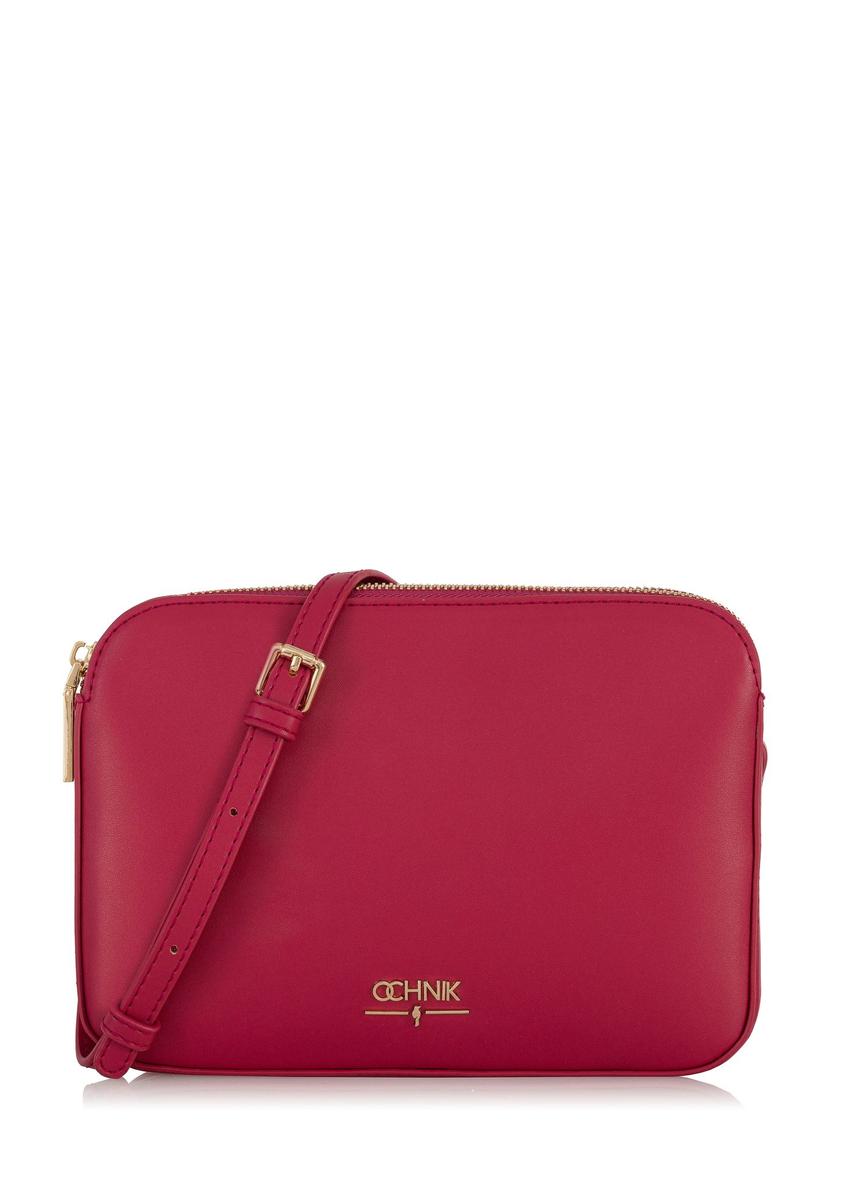 Fuchsia three-chambered women's handbag TOREC-0205C-65(W24)-07