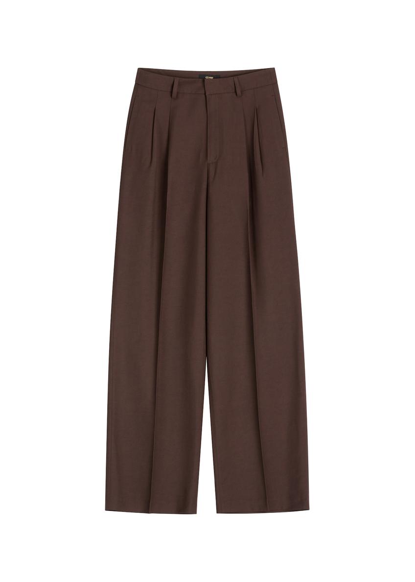 Women's brown trousers SPODT-0112-1I(Z26)