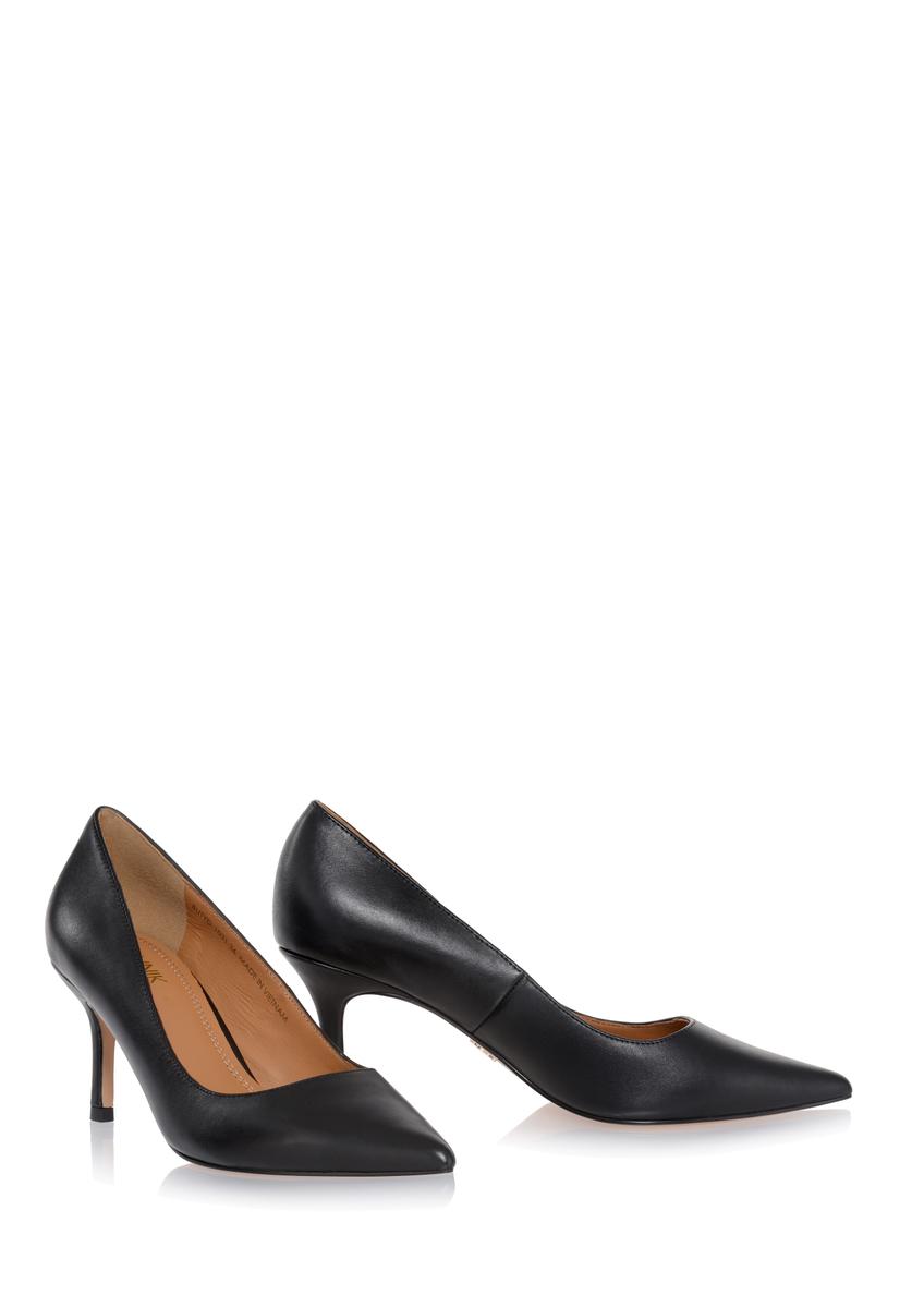 Black leather pumps BUTYD-1031-99(W25)