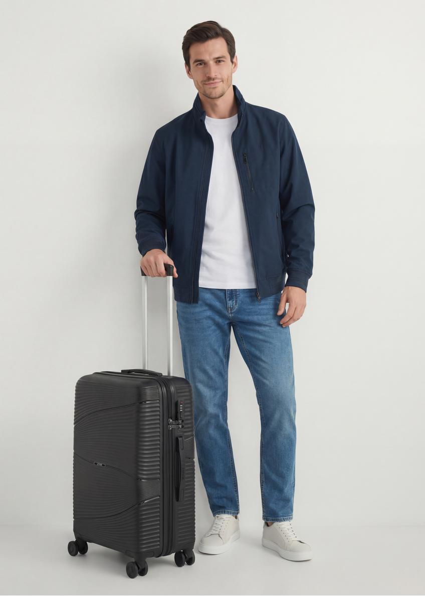 Medium suitcase on wheels WALPP-0021-99-24(W25)