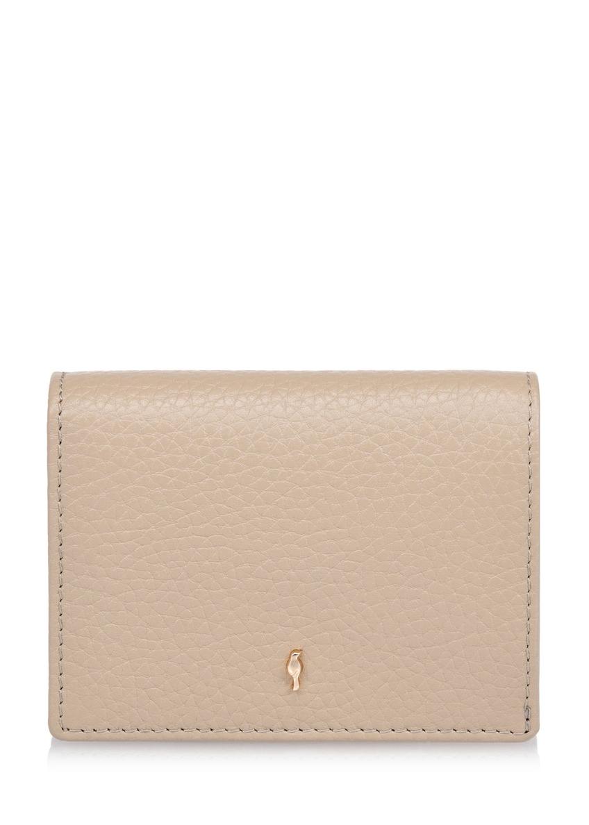 Beige leather women's wallet with RFID protection PORES-0807RFID-82(W24)-06