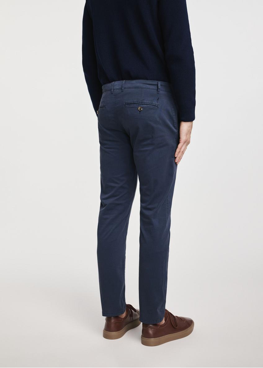 Navy blue men's pants SPOMT-0103A-68(Z25)