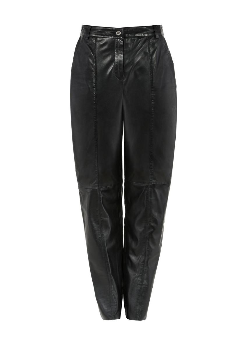 Black women's leather pants SPODS-0039-5344(Z25)