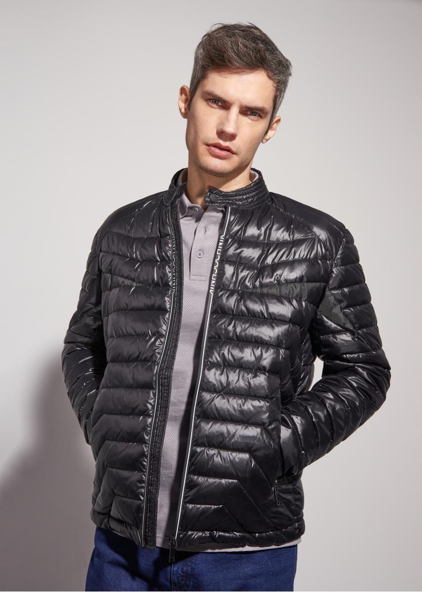 Men's quilted jacket with stand-up collar KURMT-0291-99(W23)-01