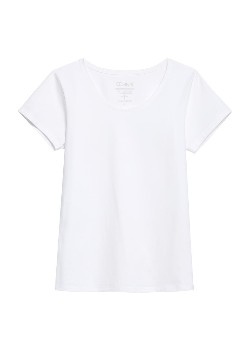 White women's basic T-shirt TSHDT-0111-11(KS)