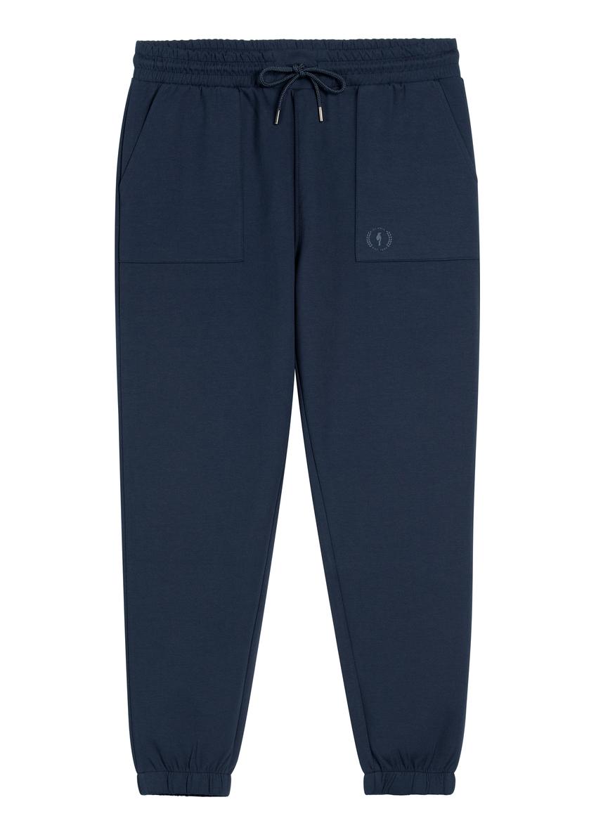 Navy blue men's sweatpants SPOMT-0109-7E(W26)
