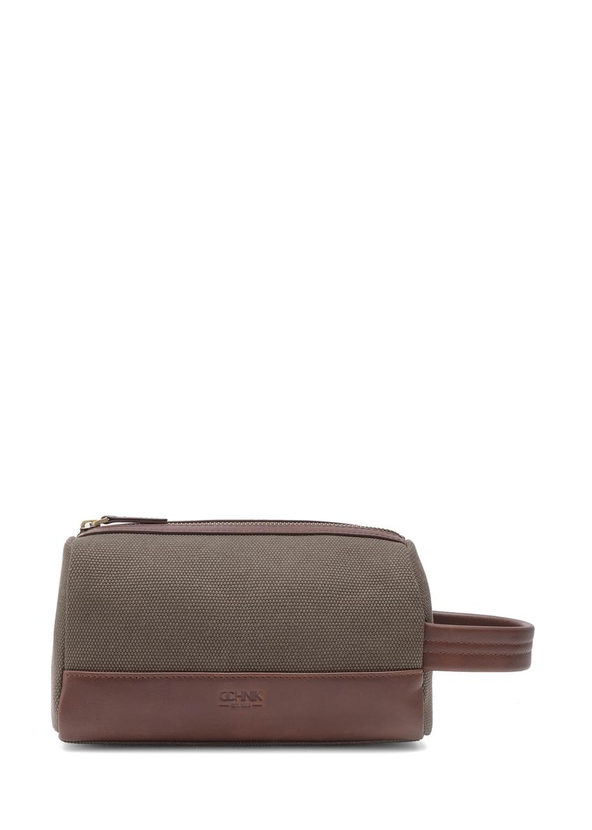 Men's khaki cosmetic bag TORMN-0373-55(Z25)