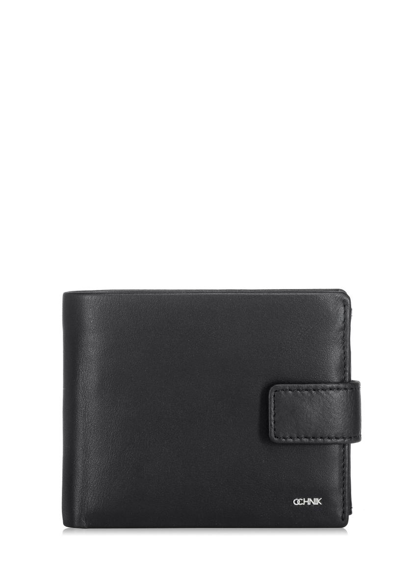 Black leather men's wallet PORMS-0409A-99(Z23)-01