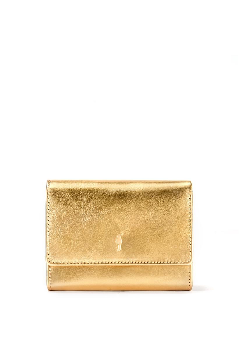 Gold leather women's wallet PORES-0959-28(W25)
