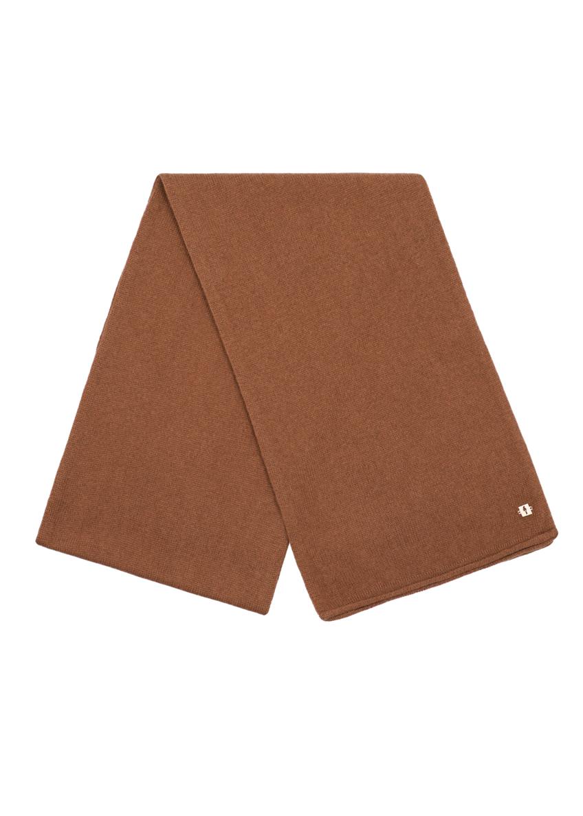 Women's cashmere scarf in camel color SZADT-0093-1D(Z26)