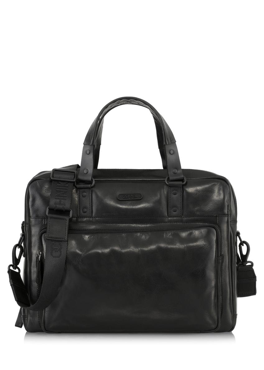Men's large leather bag TORMS-0100A-99(W23)-01
