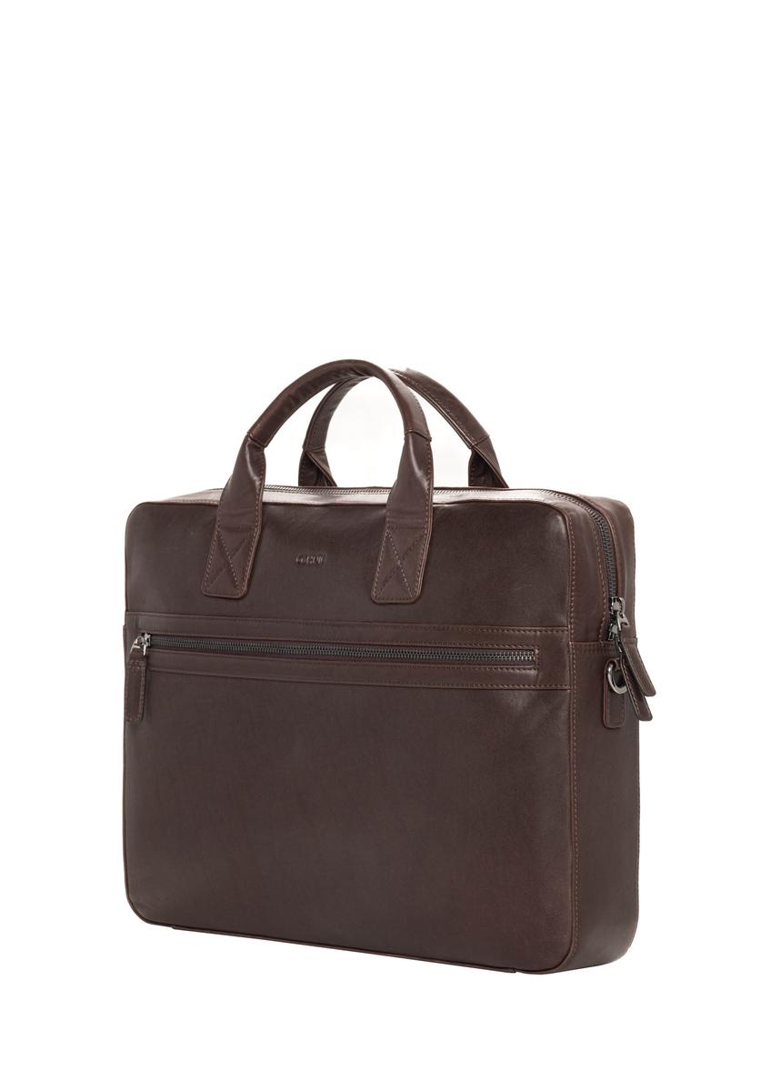 Brown leather men's bag TORMS-0459-1H(Z26)