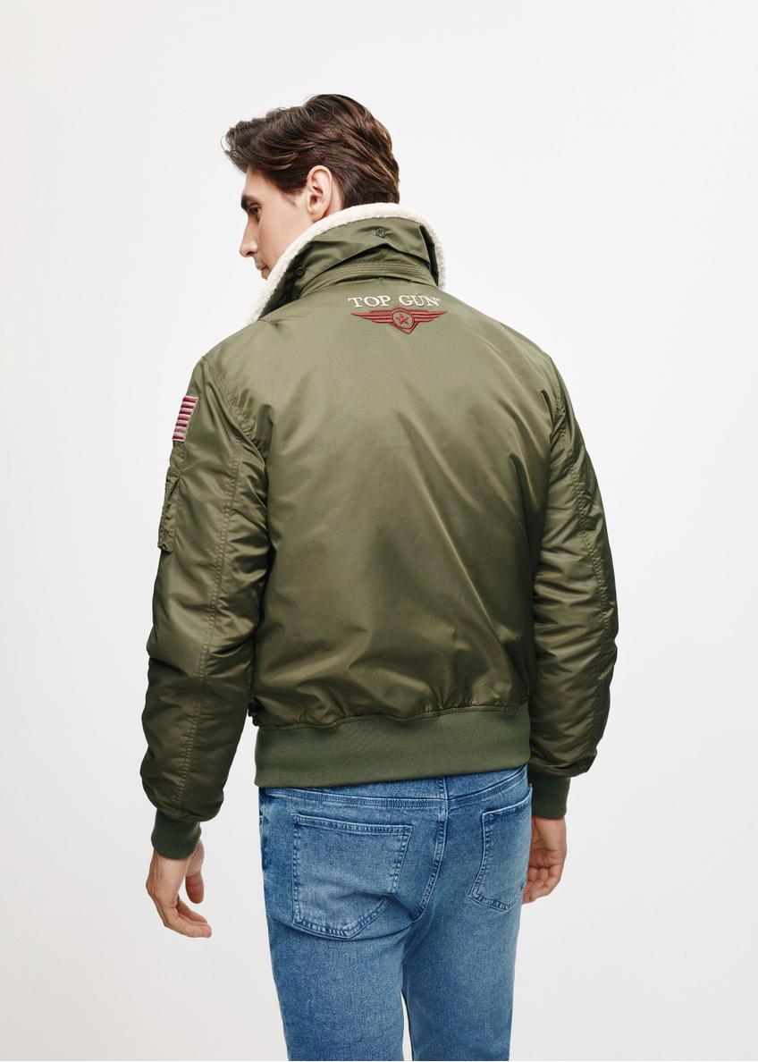 Olive men's bomber jacket TOP GUN KURMT-0357-57(Z24)