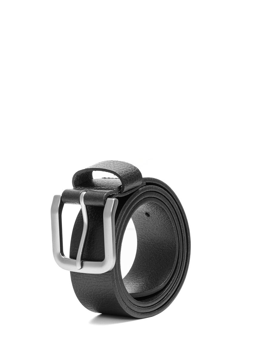 Black leather women's belt PASDS-0312A-99(Z25)