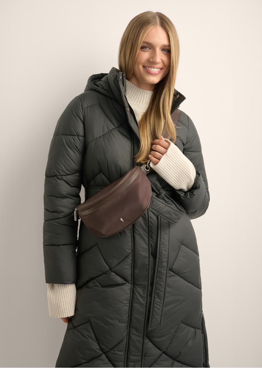 Dark brown fabric women's bag TOREN-0356-1I(Z26)