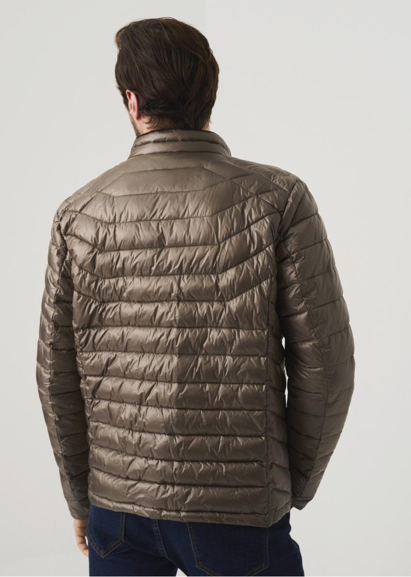 Men's quilted jacket with stand-up collar KURMT-0260-82(W23)