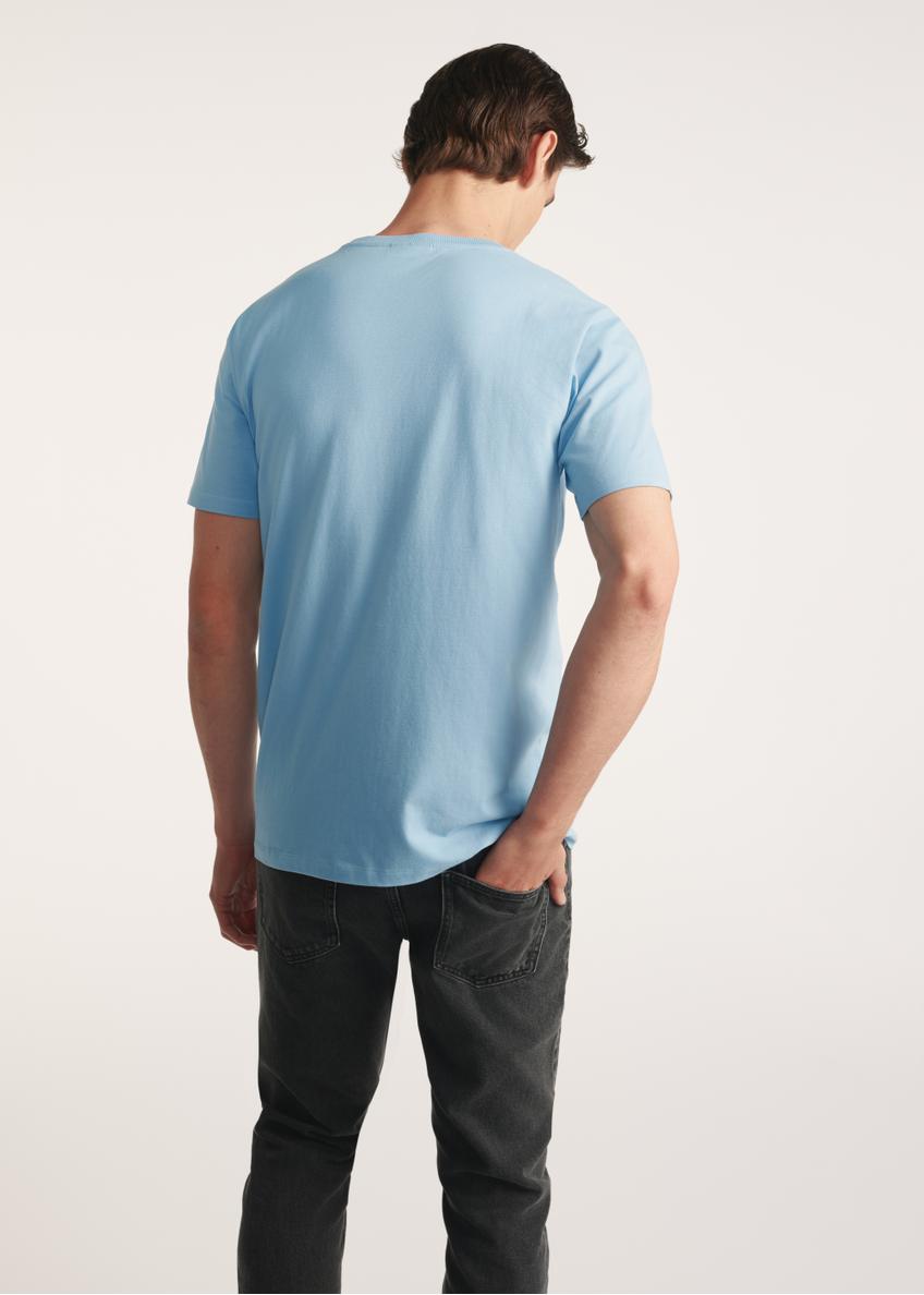 Blue men's t-shirt TSHMT-0120-62(Z25)