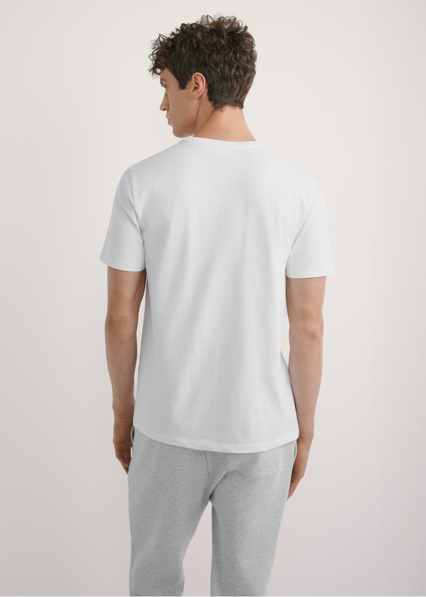 Men's white T-shirt TSHMT-0137-0A(W26)