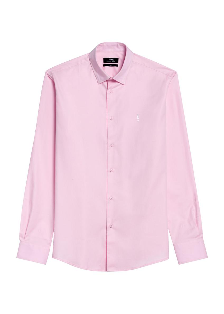 Pink men's shirt KOSMT-0351-5A(W26)
