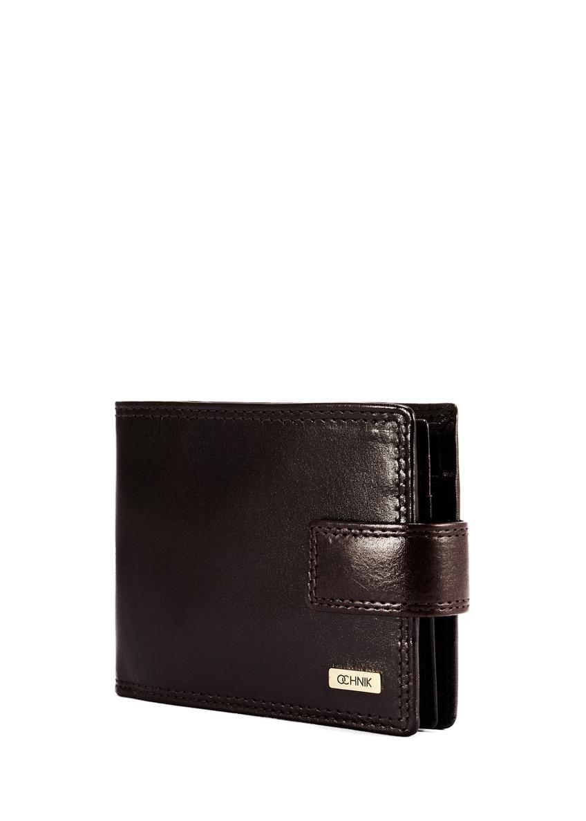 Men's leather wallet in burgundy color PL-134-49(KS)