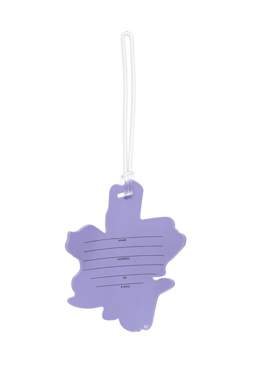 Luggage badge purple flower AW-005-0003-72(W23)