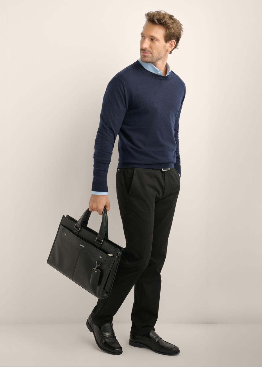 Elegant black leather briefcase TORMS-0534-99(Z26)