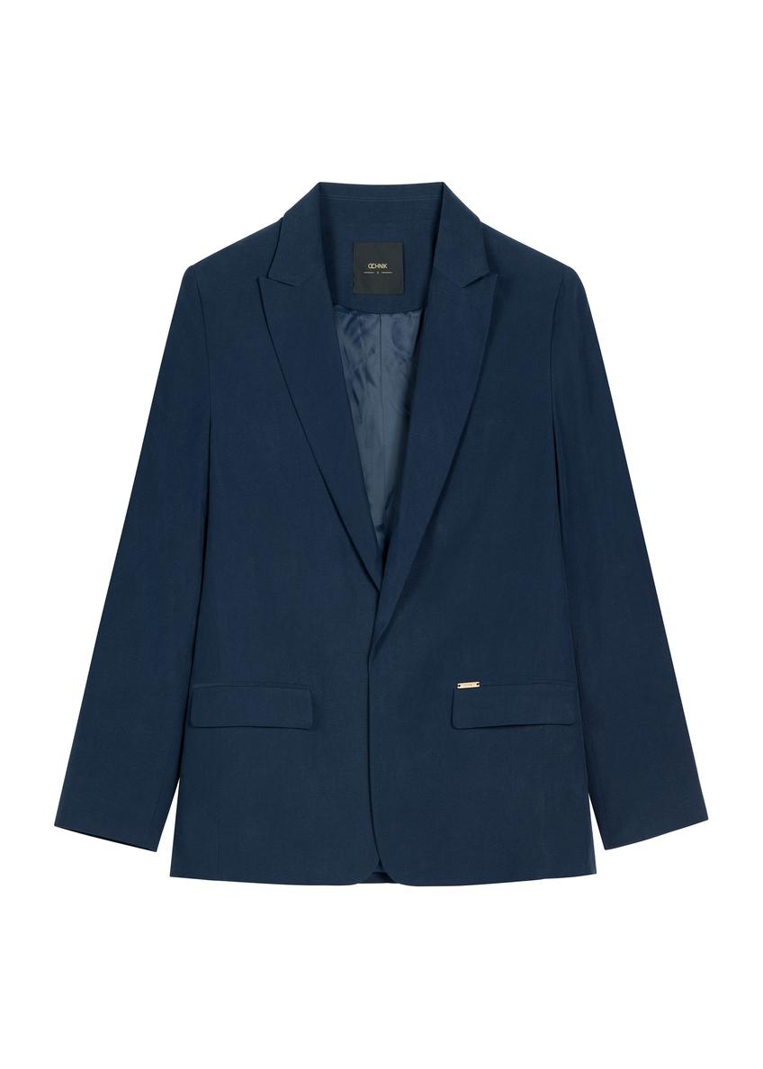 Women's navy blue jacket ZAKDT-0031A-7E(W26)
