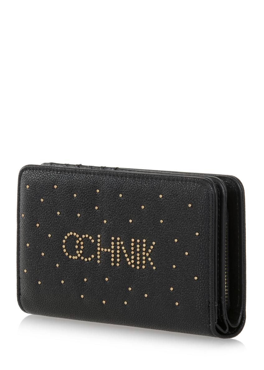 Black women's wallet with rhinestones POREC-0355-99(Z23)