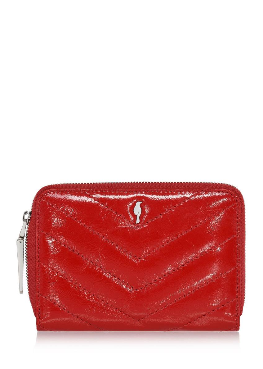 Red leather medium women's wallet PORES-0942-41(Z24)