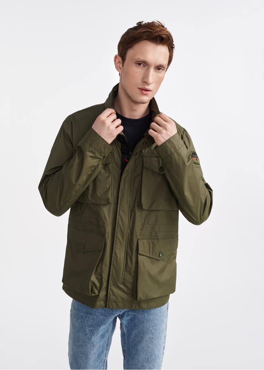 Light olive men's jacket KURMT-0374-51(W25)-02