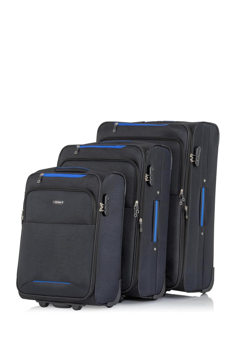 Set of suitcases on wheels 19'/24'/28' WALNY-0033-99(W23)-01