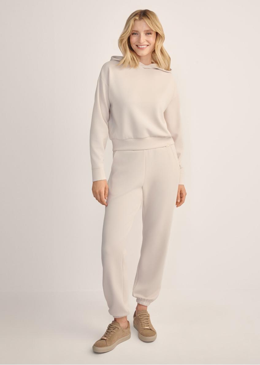 Light beige women's hoodie BLZDT-0118-1A(Z26)
